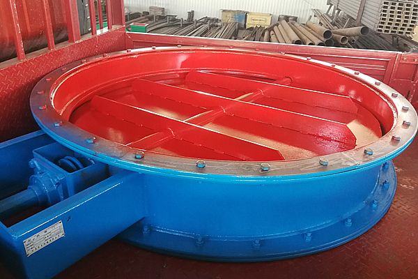 圓形擋板門（直徑250cm）制作完工，驗(yàn)收合格了